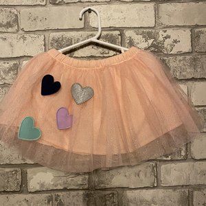 Baby Girl's Heart Tulle Skirt Size 18 Months